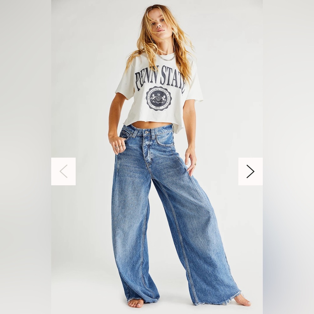 We The Free Old West Slouchy Jeans in Canyon Blue